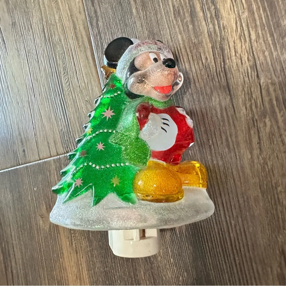 Mickey Mouse Santa acrylic night light Christmas decoration on off switch